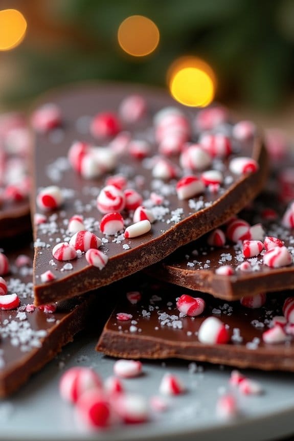 vegan peppermint chocolate bark
