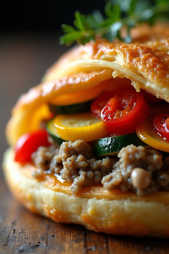 vegetable wellington with duxelles