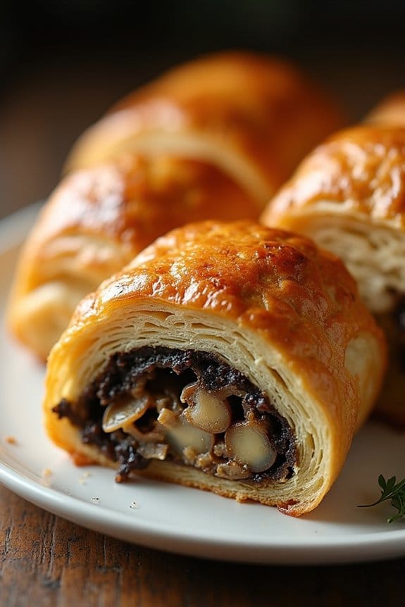 vegetarian festive mushroom dish