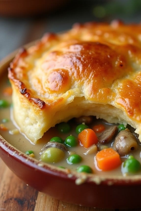 vegetarian pot pie delight