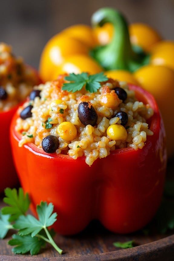 vegetarian stuffed bell peppers
