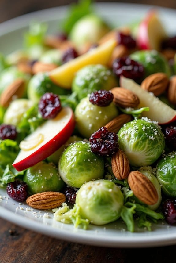 vibrant brussels sprout salad