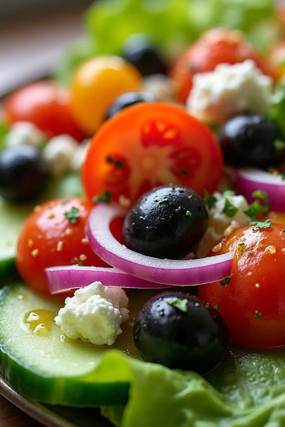 vibrant christmas garden salad
