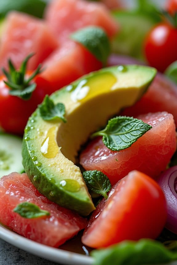 vibrant grapefruit avocado salad