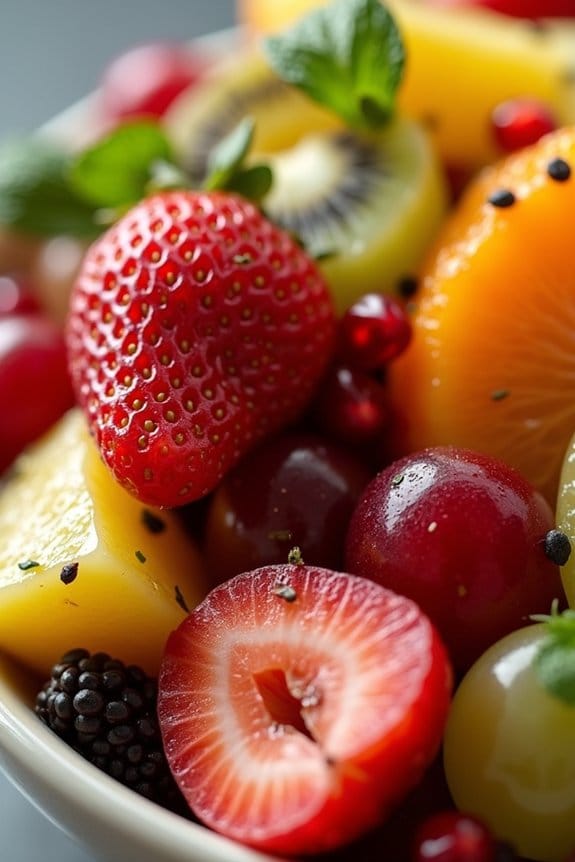 vibrant healthy holiday fruit salad