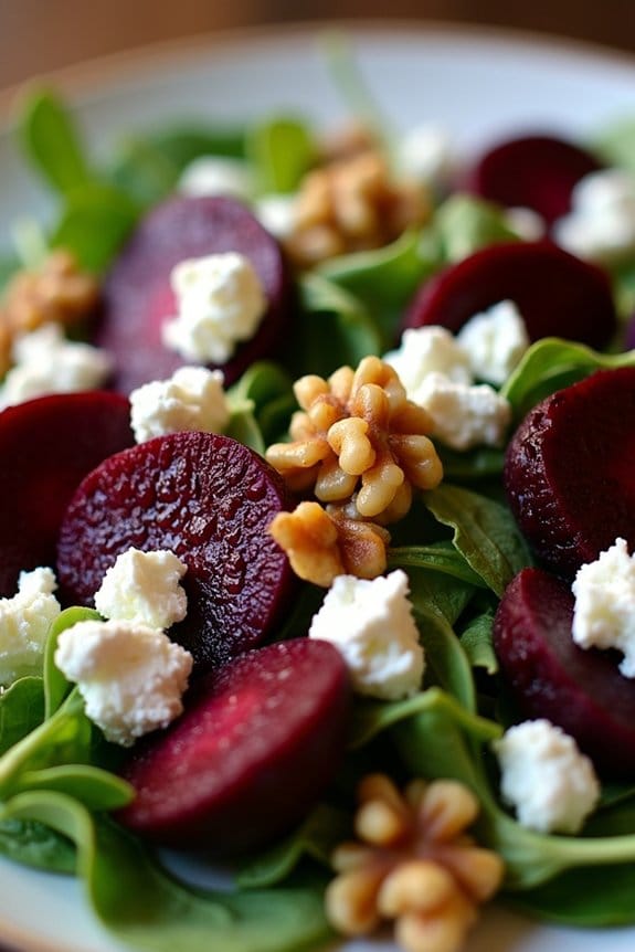 vibrant roasted beet salad