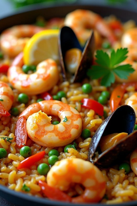 vibrant seafood paella recipe