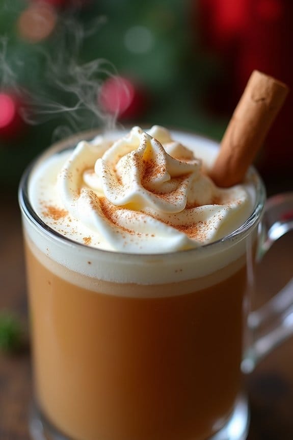 warm festive rum cocktail