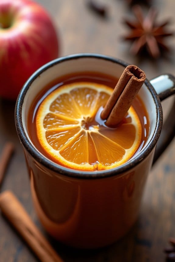 warm spiced apple cider