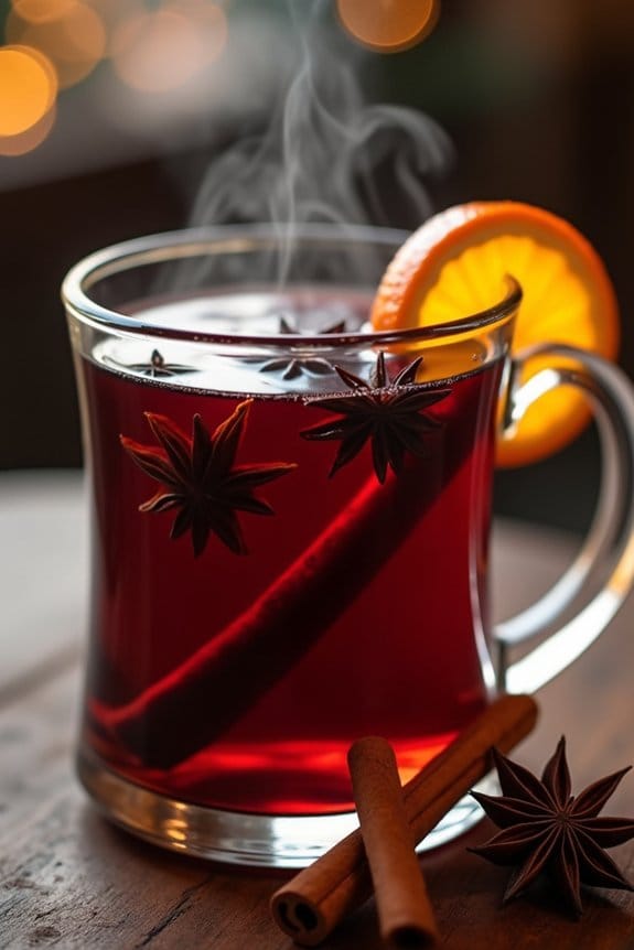 warm spiced holiday beverage