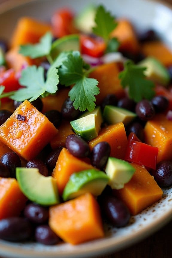 warm sweet potato salad