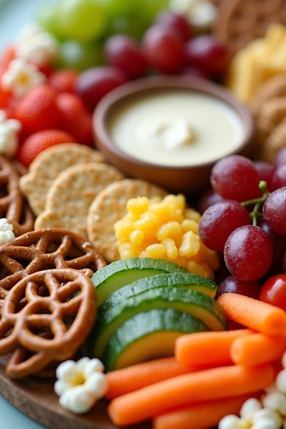whimsical kid friendly charcuterie board