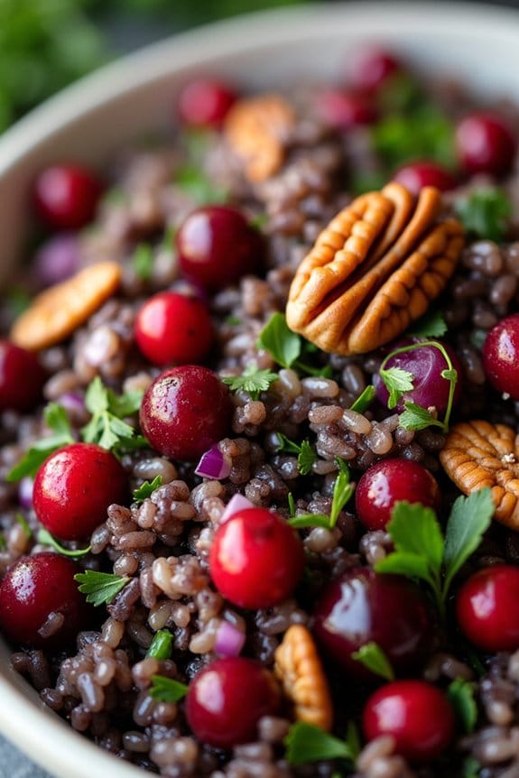 wild rice cranberry pilaf salad