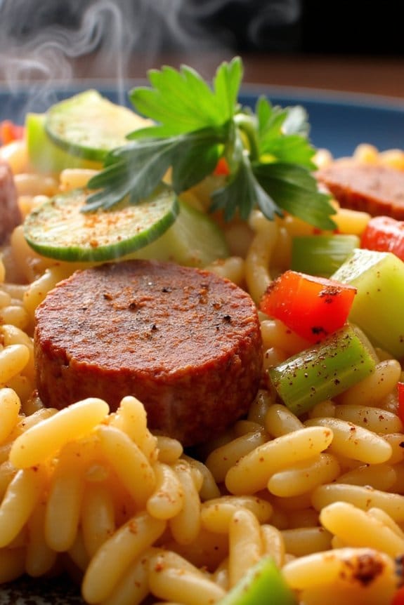cajun sausage rice casserole