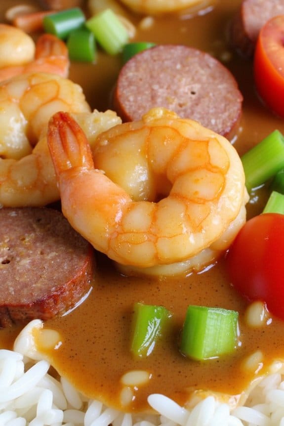 cajun shrimp sausage comfort dish