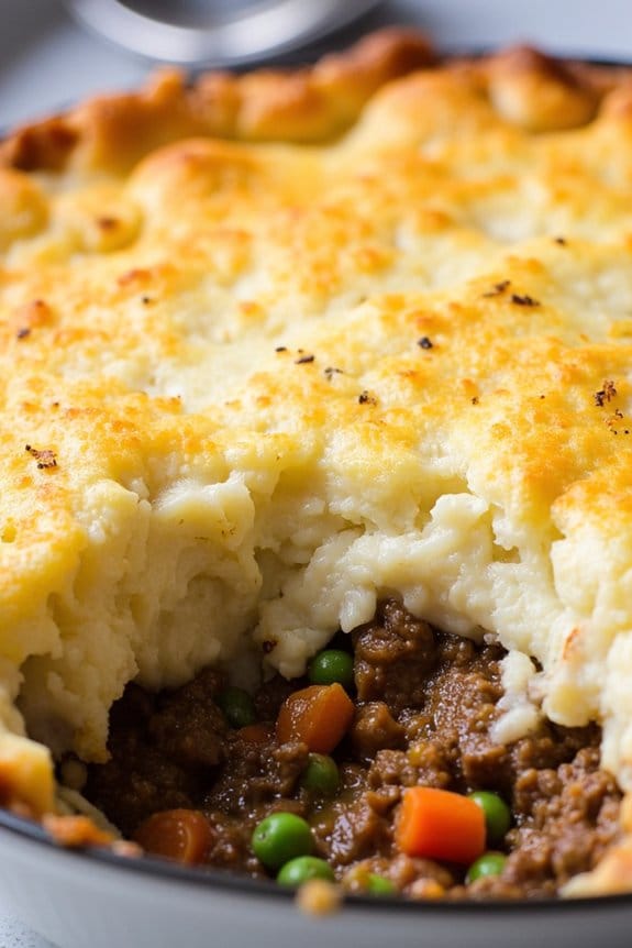 cauliflower beef shepherd s pie