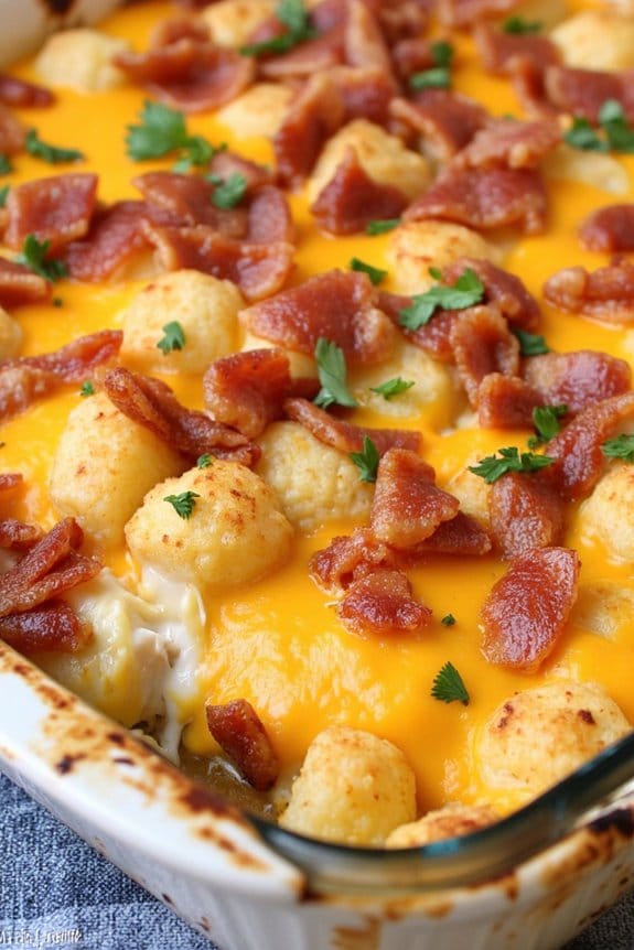 cheesy bacon tater tot casserole