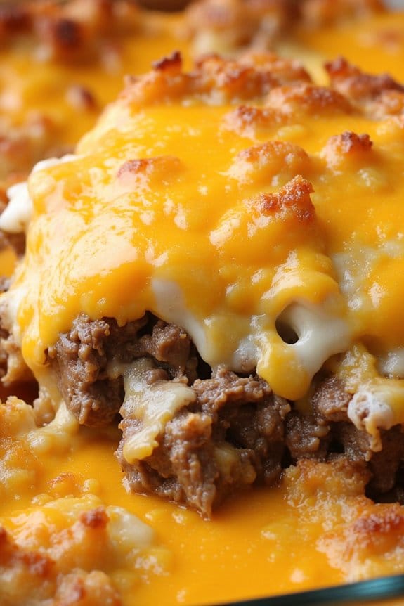 cheesy hashbrown beef casserole