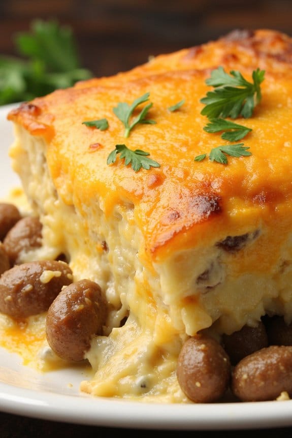 cheesy sausage potato casserole