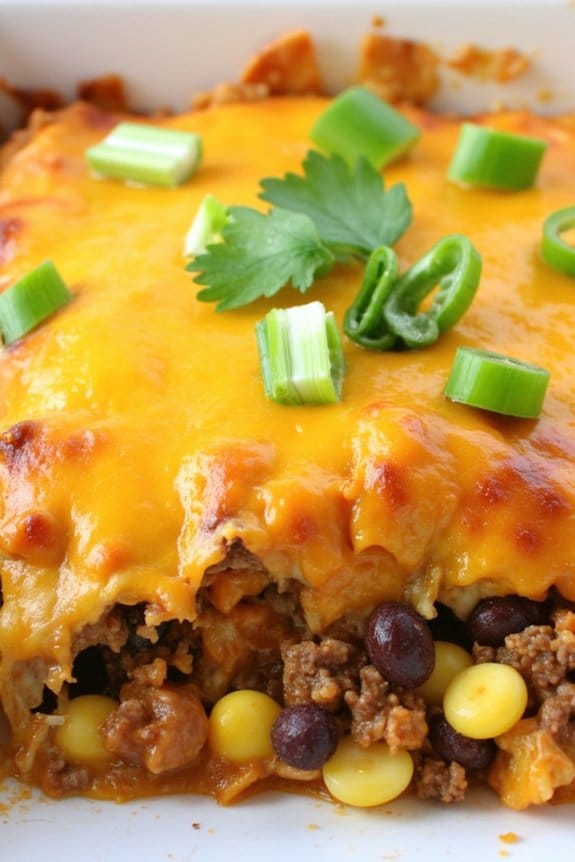cheesy taco casserole delight