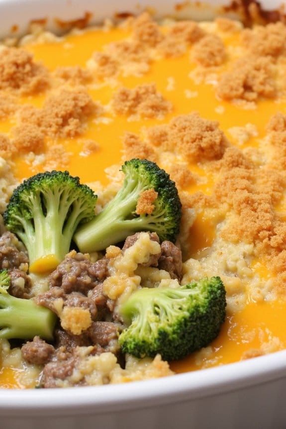 comforting beef broccoli casserole
