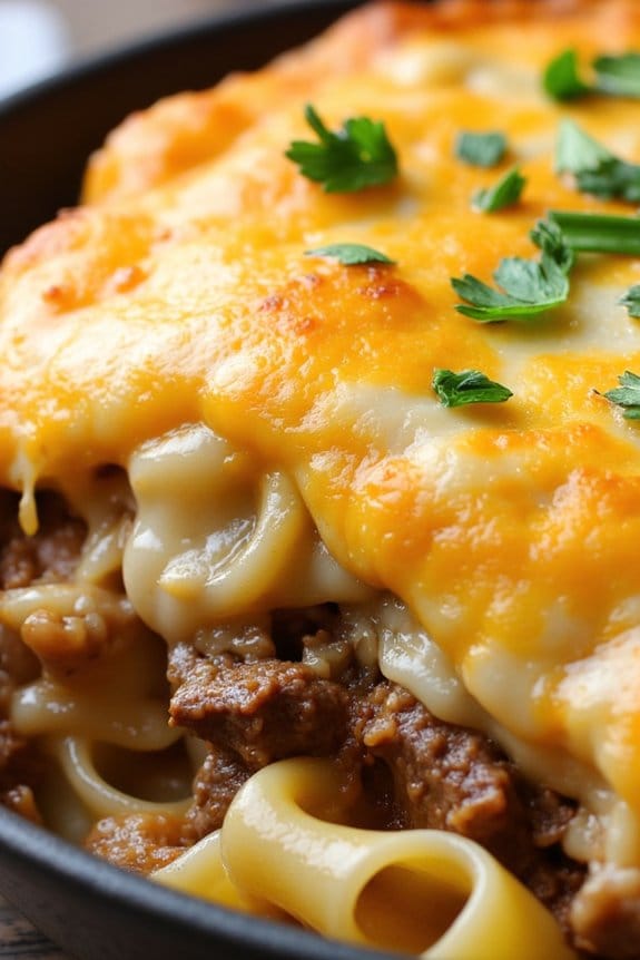 comforting beef noodle casserole
