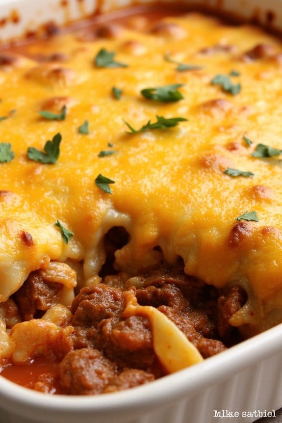comforting beef noodle casserole