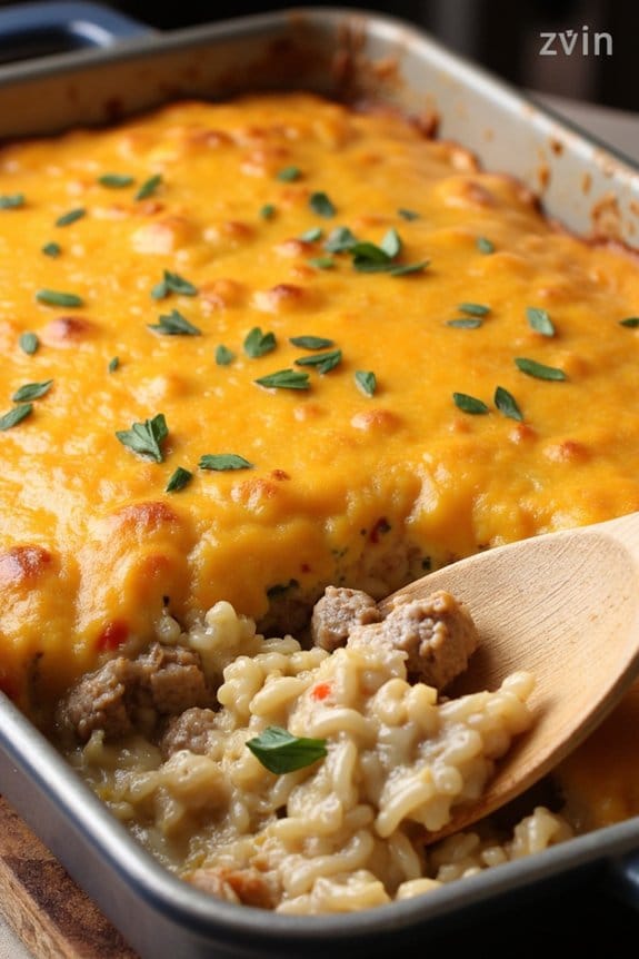 comforting southern sausage casserole