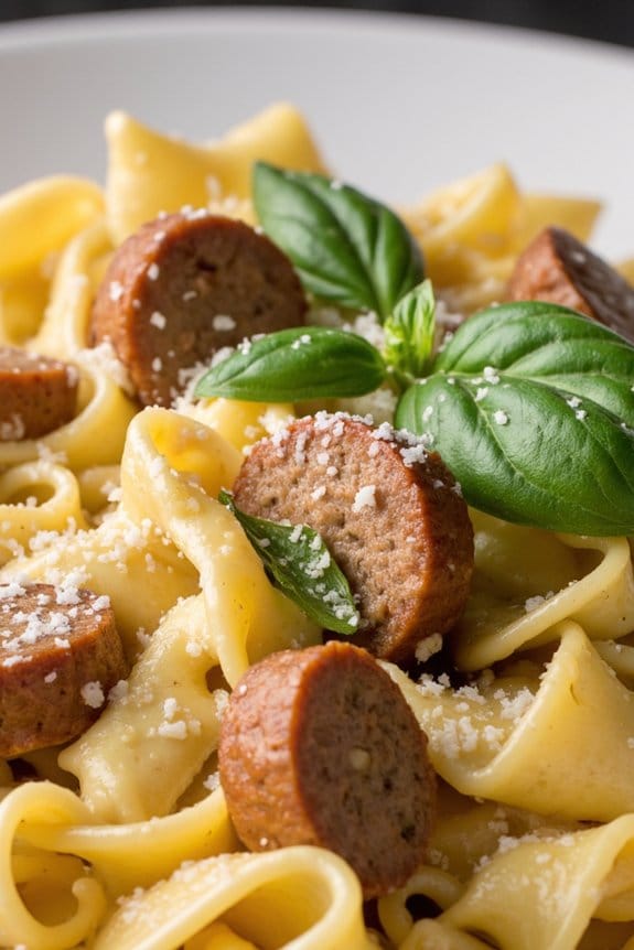creamy italian sausage pasta