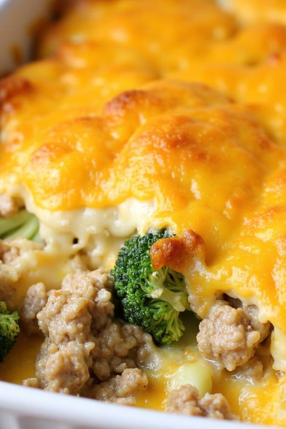 creamy sausage broccoli casserole