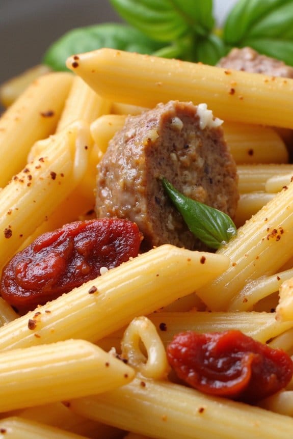 creamy sausage pasta delight