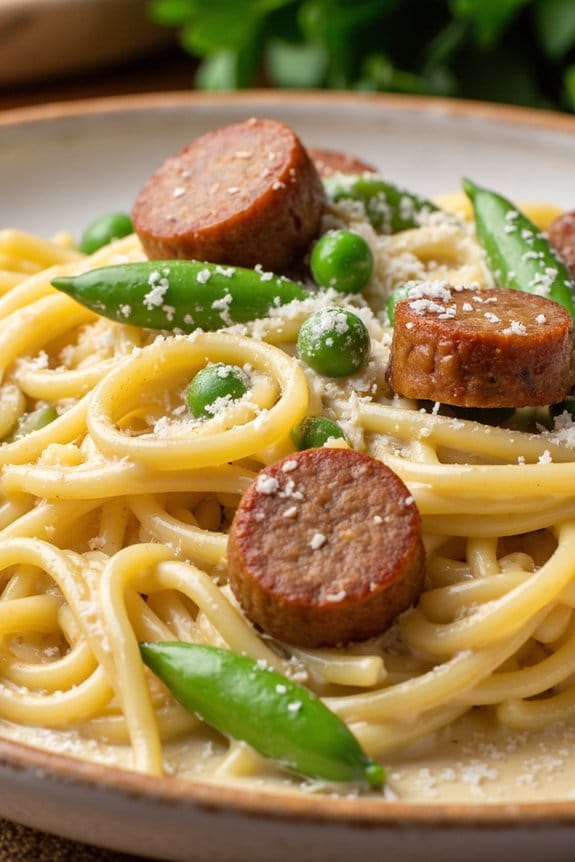 creamy sausage pasta delight
