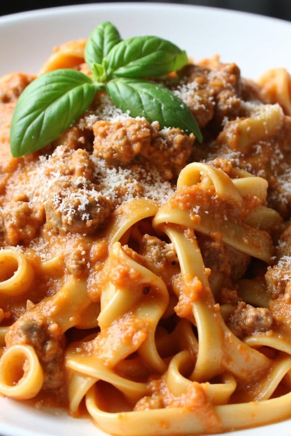 creamy sausage pasta delight