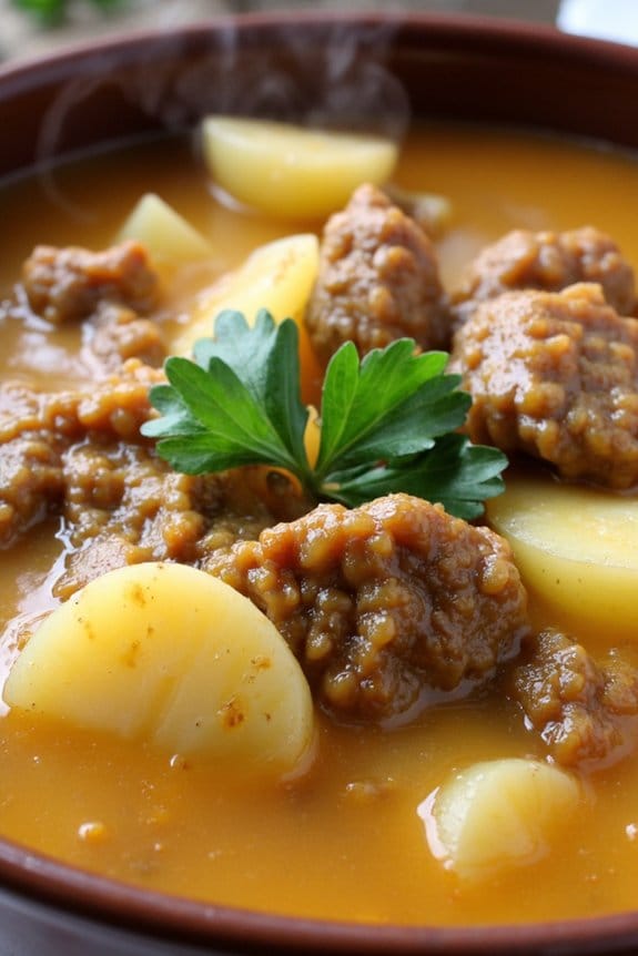 creamy sausage potato soup