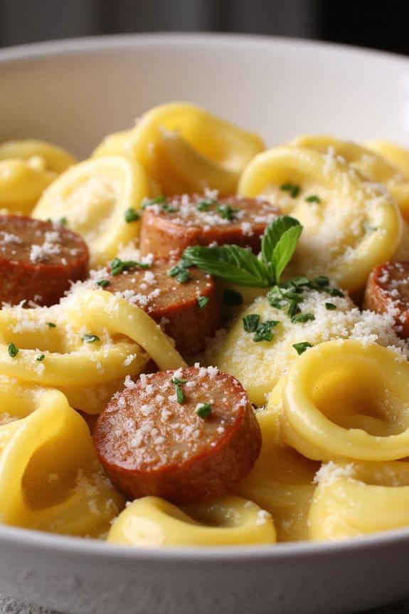 creamy sausage tortellini recipe