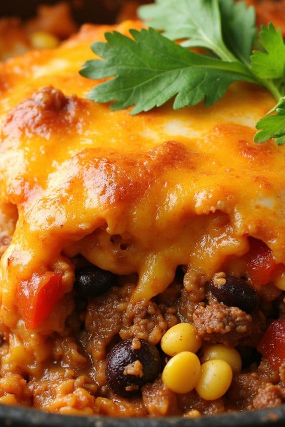 flavorful mexican beef casserole