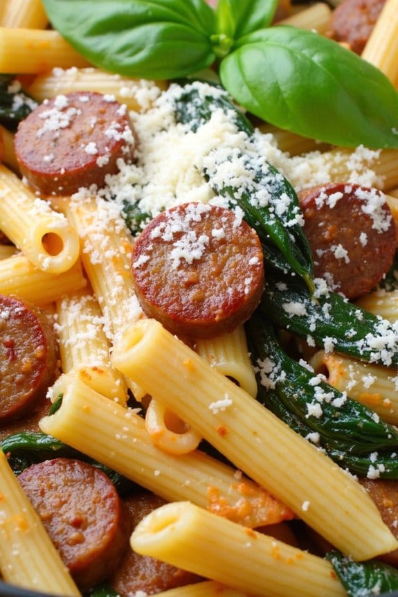 flavorful one pan pasta dish