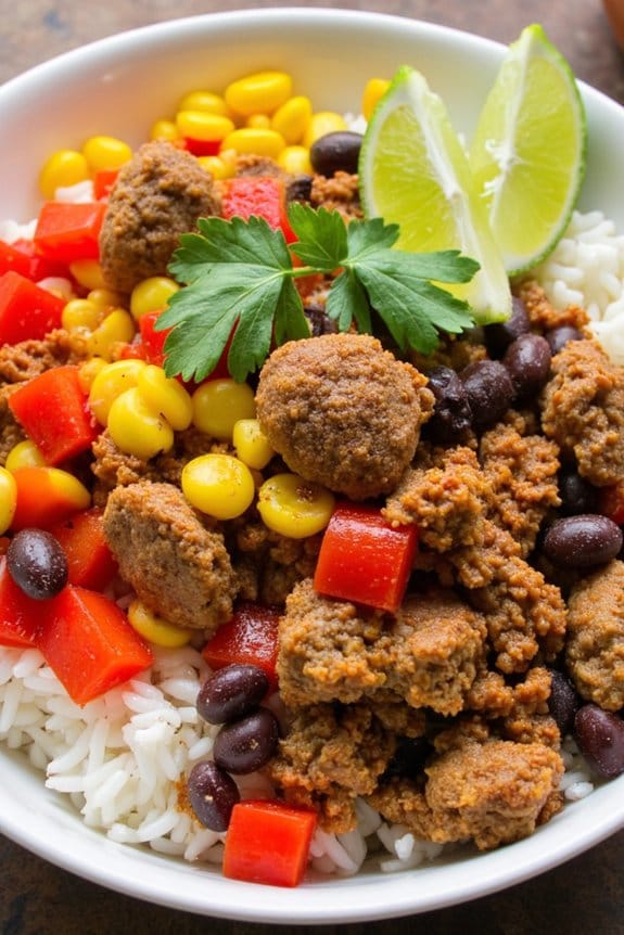 flavorful southwest sausage bowls