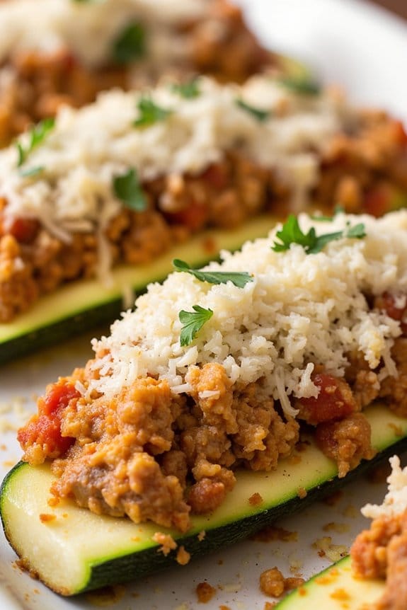 gluten free stuffed zucchini boats