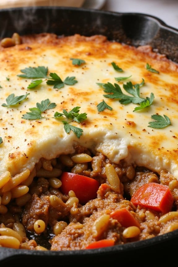 greek beef orzo casserole recipe