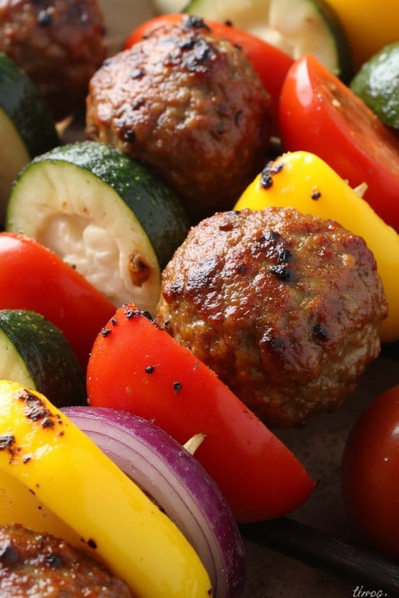 grilled turkey sausage kabobs