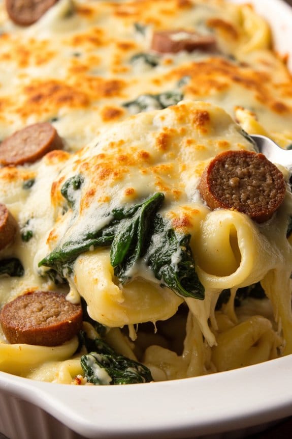 hearty baked tortellini dish