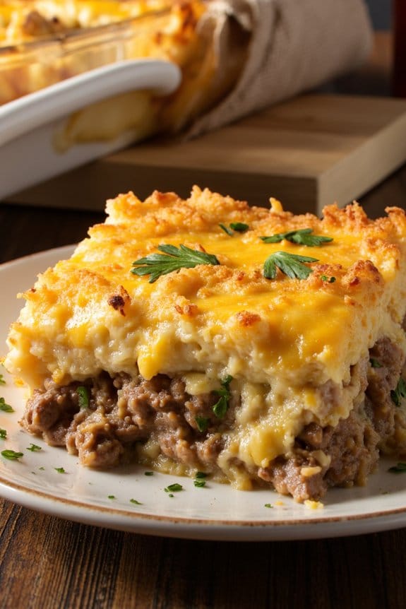 hearty beef hash brown casserole