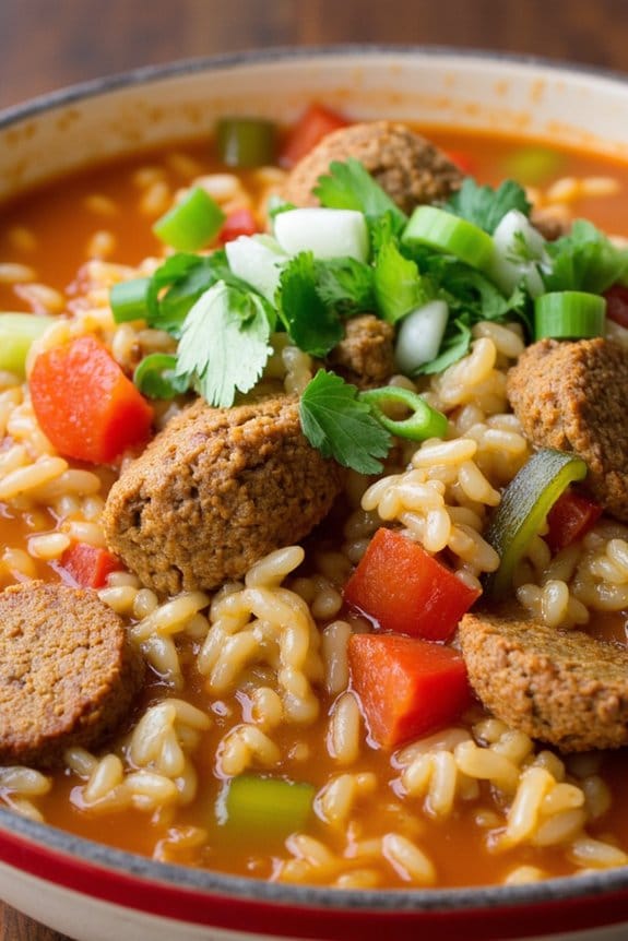 hearty cajun sausage soup