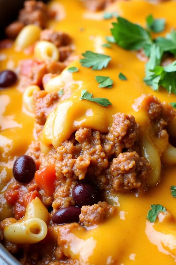 hearty chili mac casserole