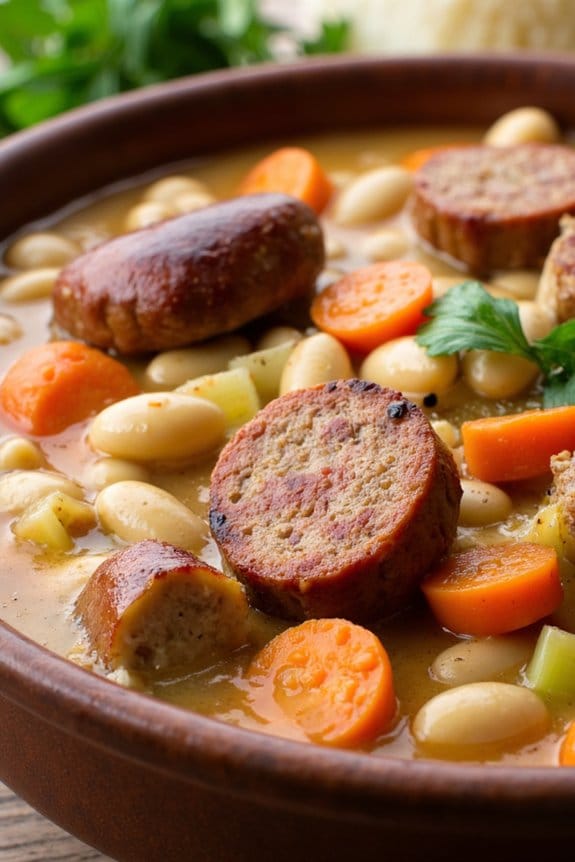 hearty comforting sausage stew
