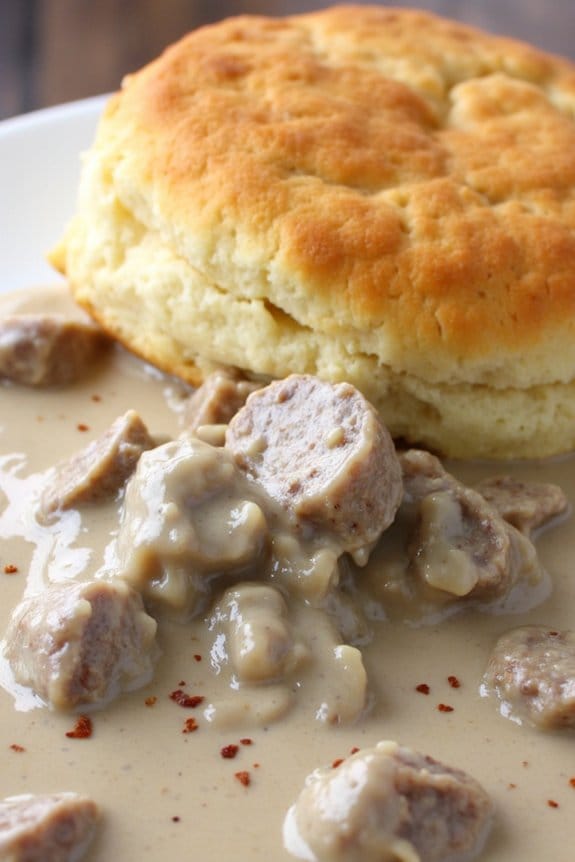 hearty creamy sausage gravy