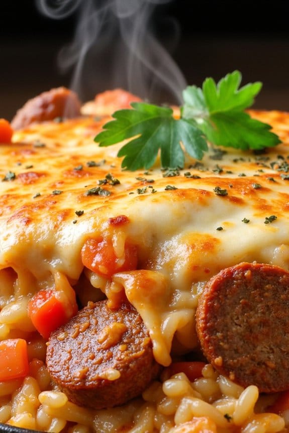 hearty italian sausage casserole