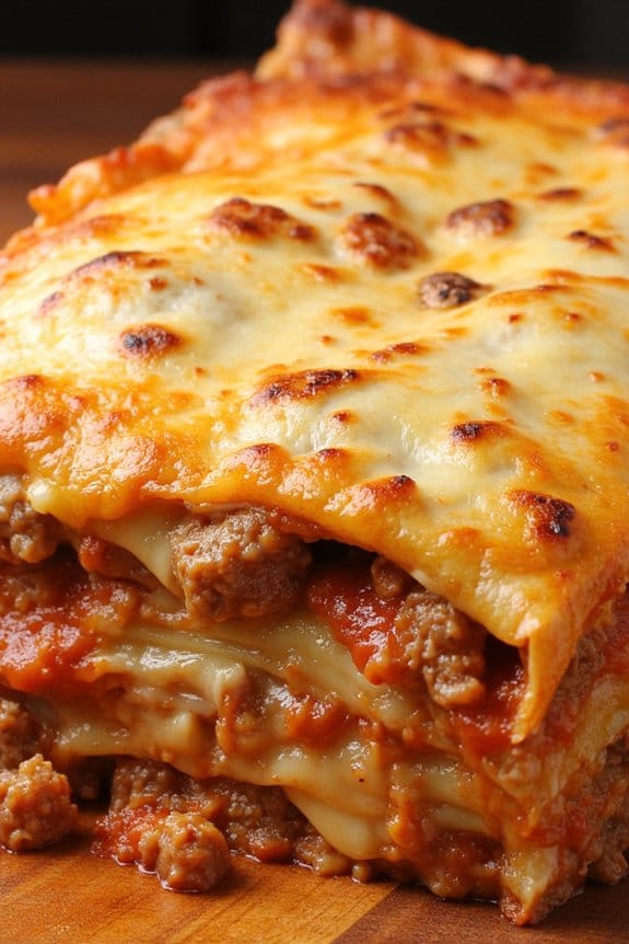 hearty italian sausage lasagna