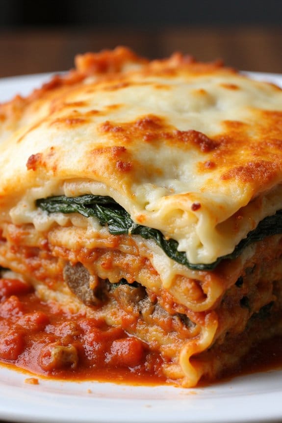 hearty italian sausage lasagna
